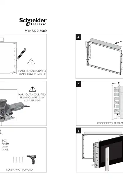 schneider施耐德HW_ U.motion Touch 15 Cavity wall set_ flush mounting